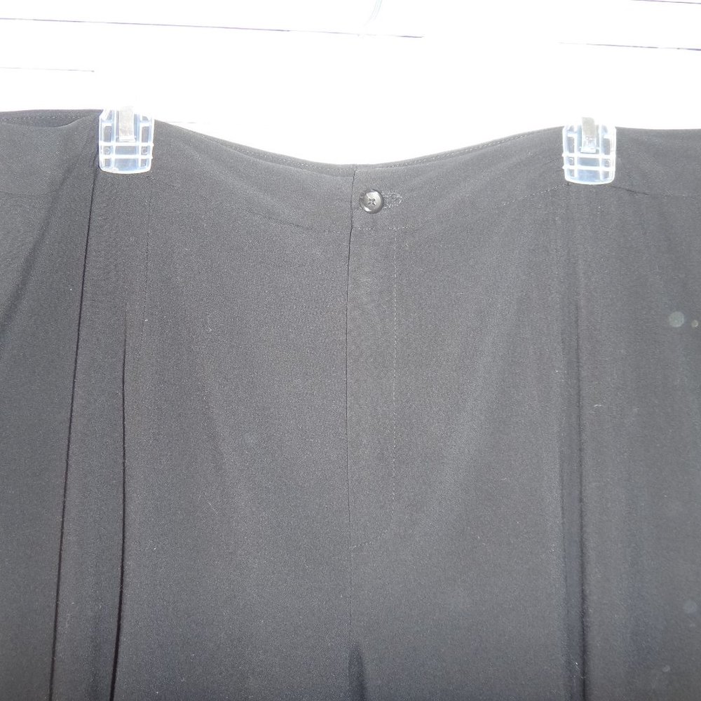 Women's Black Dress Pants Formal, Long Size 14 W - Picture 4 of 4